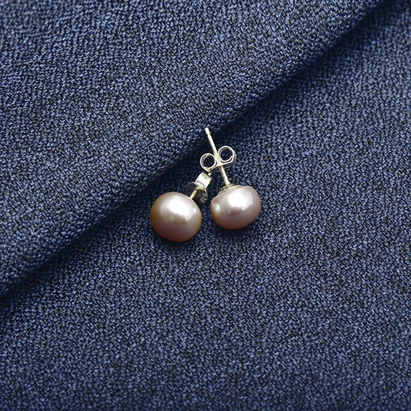 New Fashion Sliver Color Natural Pearls 6-7mm Making For 925 Sterling Silver Freshwater Earrings DIY Design H567 | Украшения и