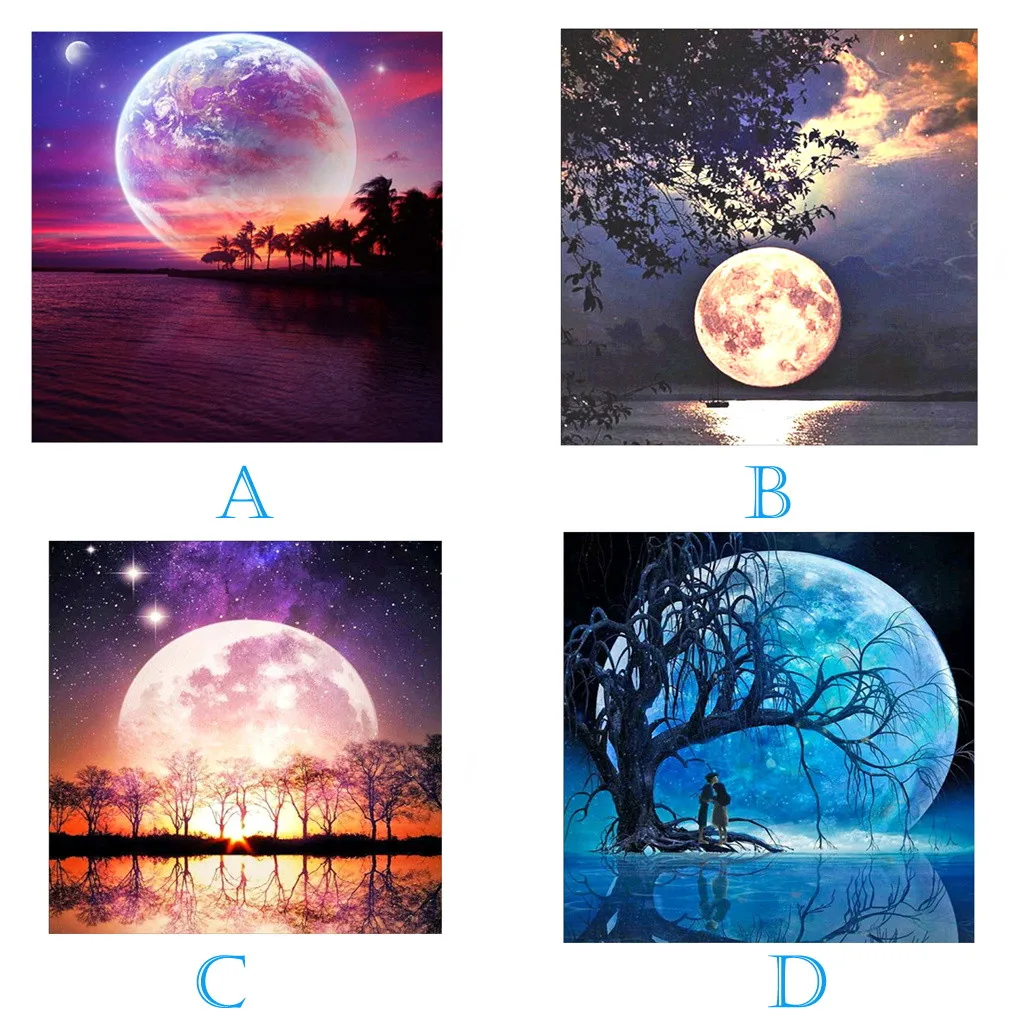 Алмазная вышивка сделай сам пейзаж луна особой формы алмазная живопись 5d Набор