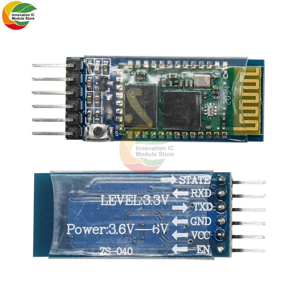 

HC-05 HC05 Wireless Module For Arduino Serial 6 Pin Bluetooth RF Receiver Transceiver Module RS232 Master Slave 3.3V 150mA Board