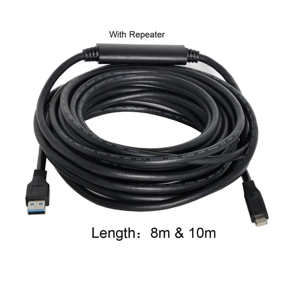 

8M 10M USB 3.1 Type-c Cable Gold plated USB 3.0 male to USB C male data and charging cable for VR Camera Hard drive