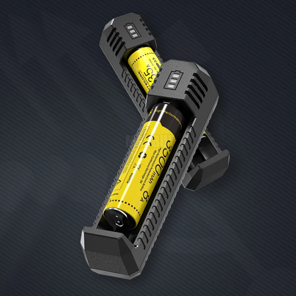 NITECORE UI1 портативное зарядное устройство два слота USB литий ионный аккумулятор