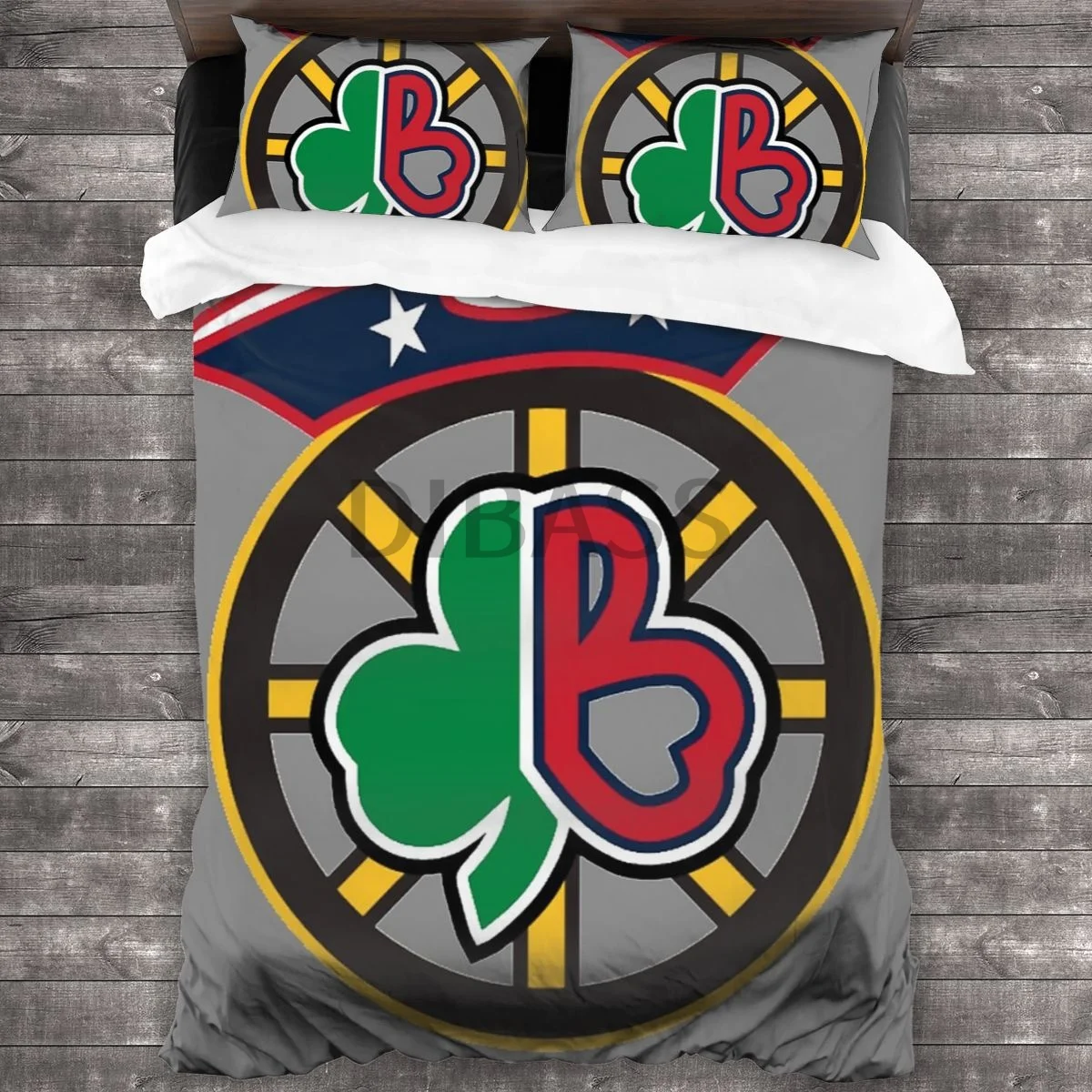 

Комплект спортивных одеял Boston с 2 наволочками, Комплект постельного белья из мягкой микрофибры, пододеяльник