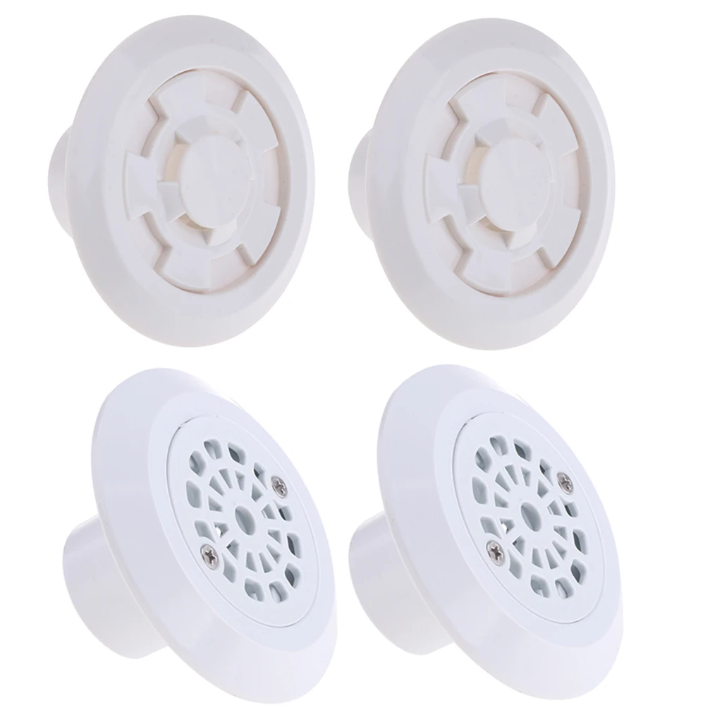 Pack of 4 Above Ground Pool Complete Return Inlet Outlet Jet Fitting with Drainers Swimming Accessories | Спорт и развлечения