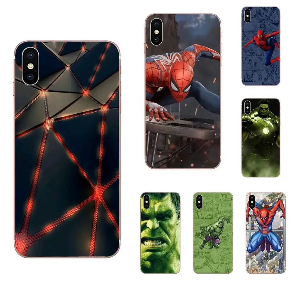 Человек Паук Марвел Халк Топ для Apple iPhone 4 4s 5 5C 5S SE 6 6S 7 8 Plus X XS Max XR новый