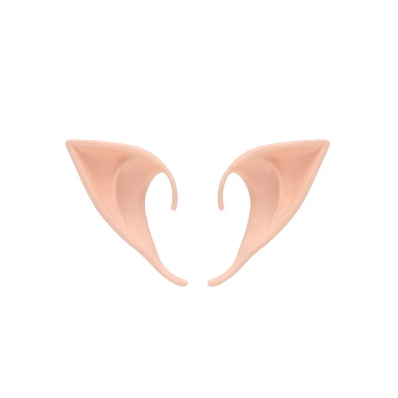 1 Pair Halloween Party Elven Elf Ears Soft Christmas Party Mask Anime Fairy Cosplay Photo Props Adult Kids Toys Best Gift