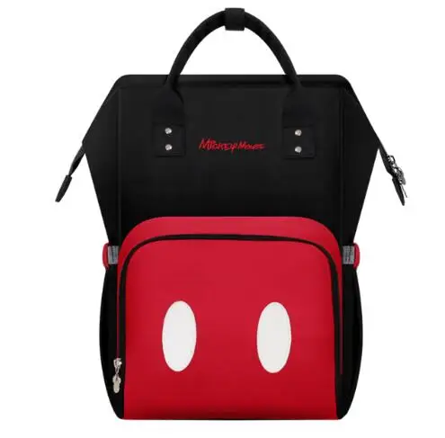 Сумка для подгузников disney, красная сумка для мамы с Микки Маусом, рюкзак для детских подгузников, большая емкость, многофункциональная сумка для беременных женщин - Цвет: Синий