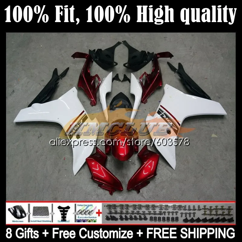 

Инъекция для HONDA CBR 600 F 600F CBR600 F F4i 87CL.2 CBR600F 11 12 13 14 CBR600F4i 2011 2012 2013 2014 Обтекатели белый красный