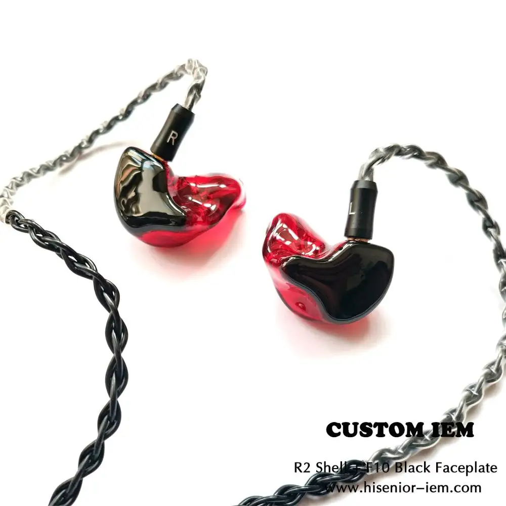 Двойные сбалансированные арматурные наушники вкладыши с монитором и функцией