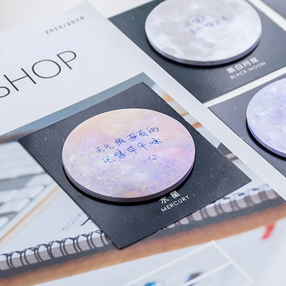 Новинка планета Блокнот земля Луна Меркурий Марс Плутон бумаги для заметок на