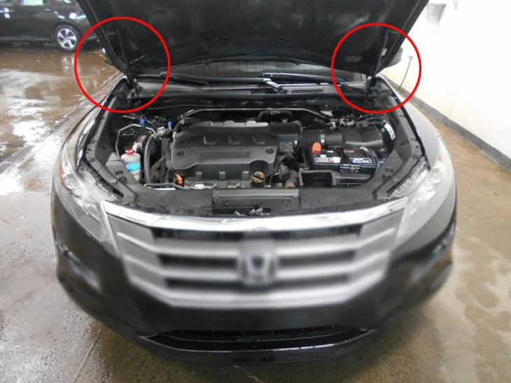 Для HONDA Accord Crosstour 2010-2015 хэтчбек 2 шт. передняя крышка капота газовые стойки