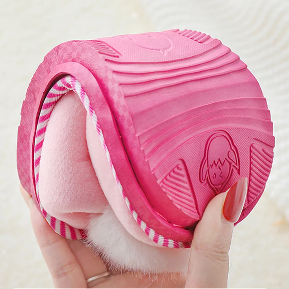 Очень милые домашние тапочки для детей зимняя теплая детская домашняя обувь с