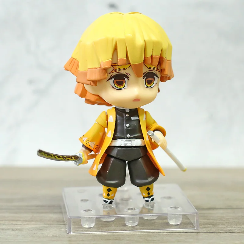 

Cute Anime Demon Slayer Kimetsu No Yaiba Agatsuma Zenitsu 1334 PVC Action Figure Collectible Model Kids Toys Doll 10CM