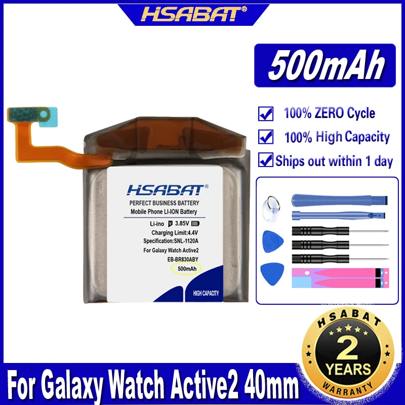 HSABAT EB BR830ABY 500 мАч аккумулятор для Samsung Galaxy Watch Active 2 40 мм SM R830 батареи|Аккумуляторы