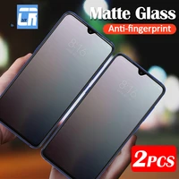 2pcs matte tempered glass for xiaomi 10i poco m3 c3 m2 x3 nfc x2 a3 frosted glass redmi 9i 9at k30 7 7a note 7 9t 9 pro glass