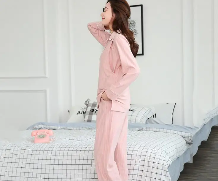 Fashion 2PCs/Set Striped breastfeeding Sleepwear Breastfeeding Nightwear for Pregnant Women Pregnancy Breast Feeding Pajamas | Мать и