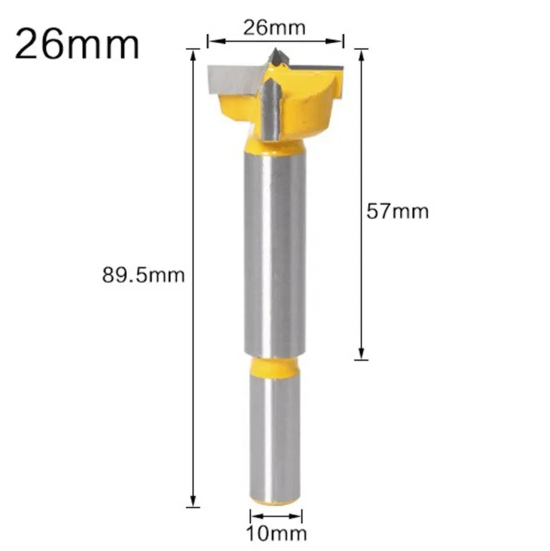 

1PCS 22mm-36mm Wood Hole Saw Forstner Bit Woodworking Opener Hinge Boring Drill Bits Round Shank Tungsten Carbide Cutte