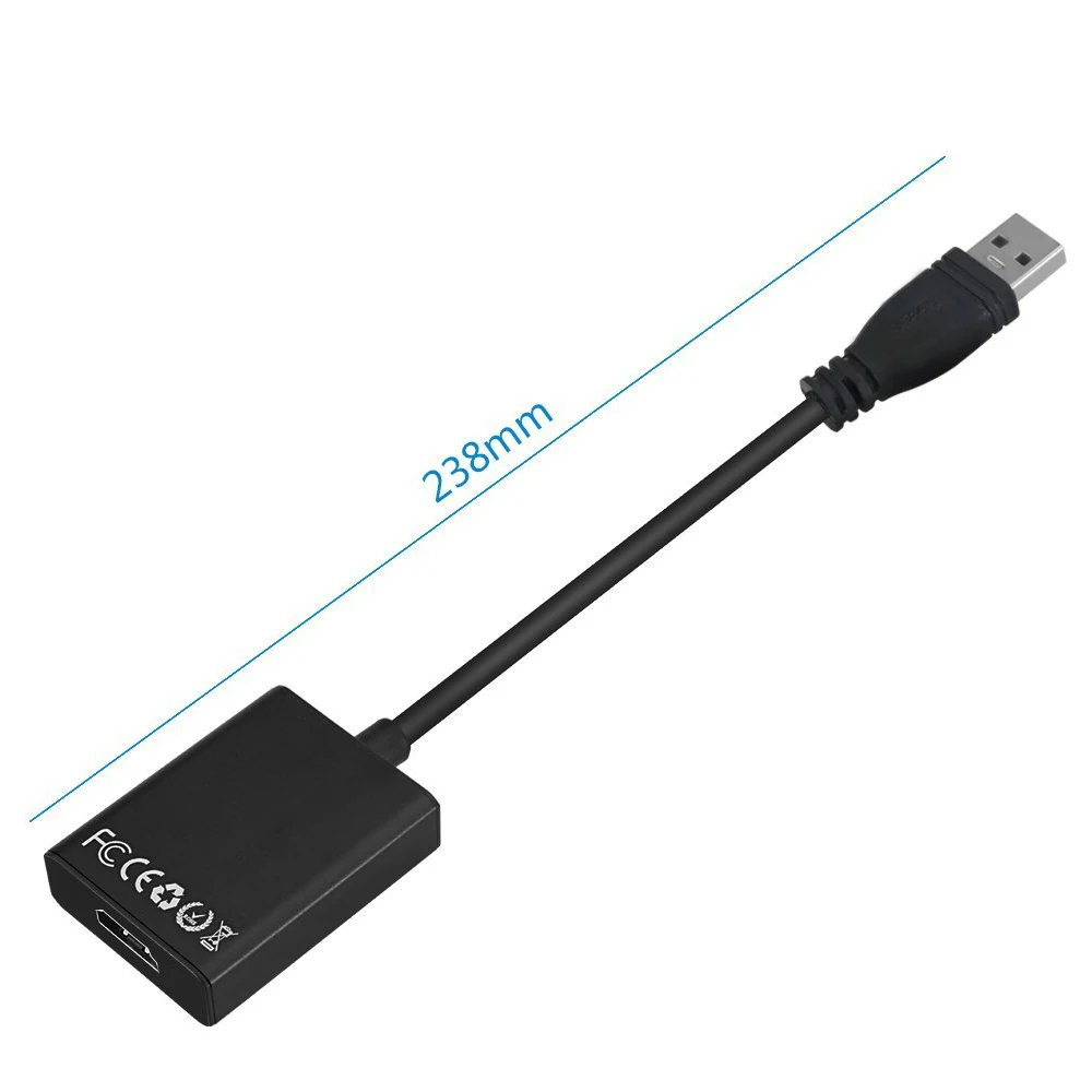 Elitooop USB 3 0 к HDMI адаптер конвертер кабель мульти дисплей графический для HDTV ЖК-ПК