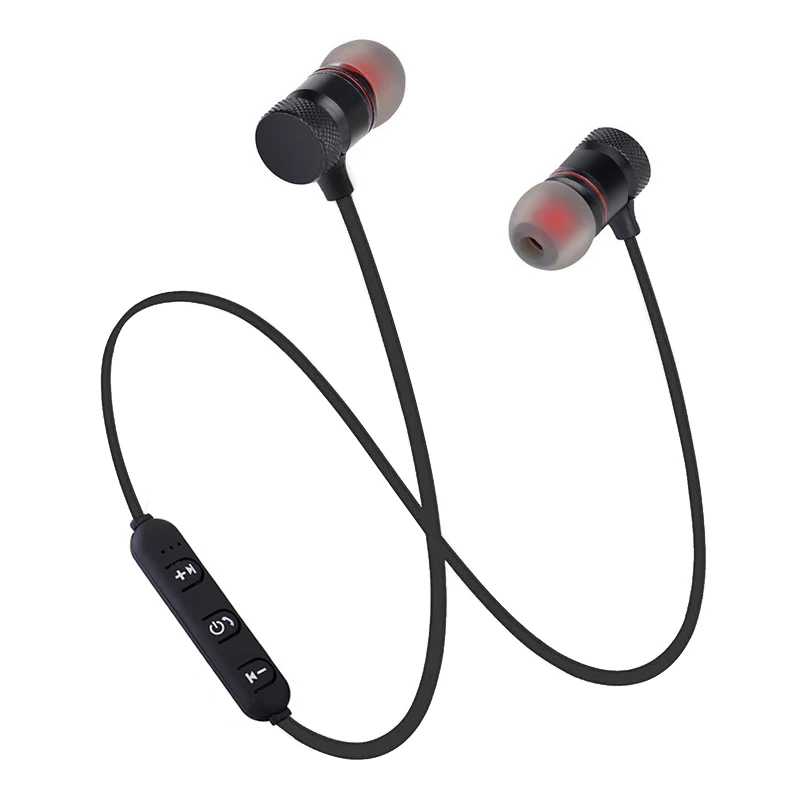 Фото Магнитные Беспроводные спортивные Bluetooth наушники мягкие с защитой от пота Магнитные Беспроводные спортивные Bluetooth наушники мягкие с защитой от пота