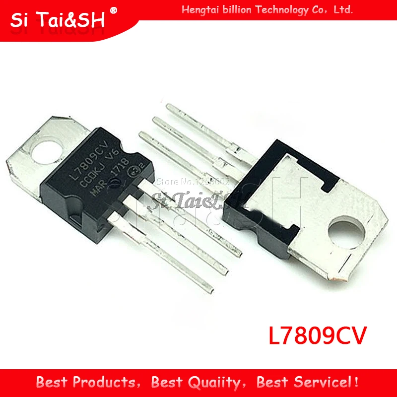 10 шт./лот L7809CV TO220 L7809 TO-220 7809 LM7809 MC7809 7808CV новая и оригинальная ИС | Электронные