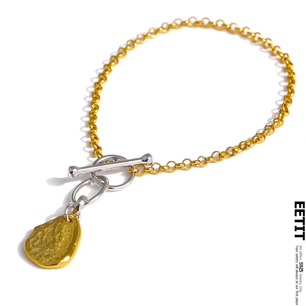 

Новинка, подвеска eetite, браслет, металлическая текстура, модные ювелирные изделия, аксессуары для браслета, женский подарок на руку для девуш...