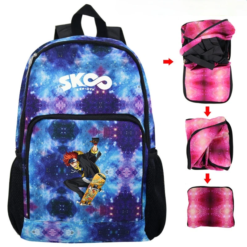 

Рюкзак с рисунком аниме SK8 the Infinity Kyan, Студенческая школьная сумка Reki, складная Удобная сумка для отдыха и путешествий
