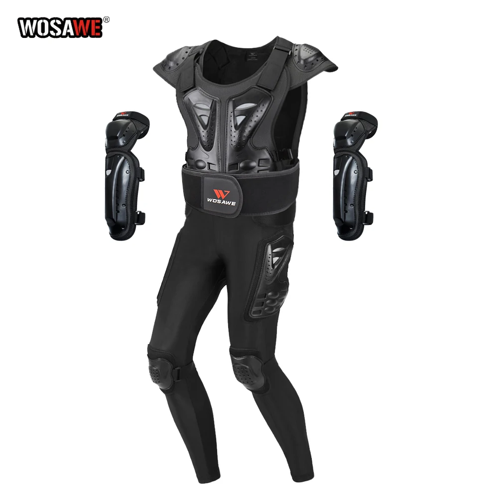 Мужские мотоциклетные армированные штаны WOSAWE защитное снаряжение для езды на