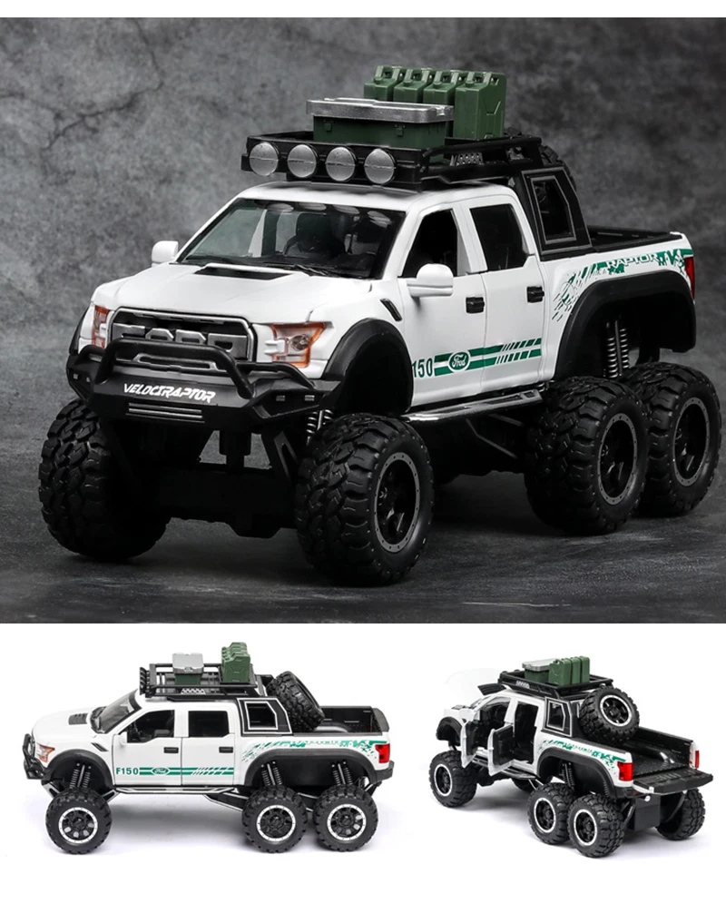 Новый 1:32 Ford F150 Raptor пикап сплава модель грузового автомобиля отступить модели