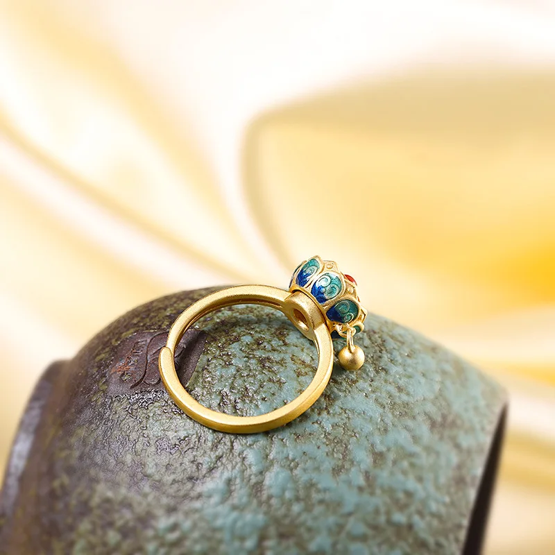 

High Quality Real S925 Special Design Lotus Finger Rings Resizable Beauty Fashion Accessories Ring Fashion Jewelry Lovers Gifts