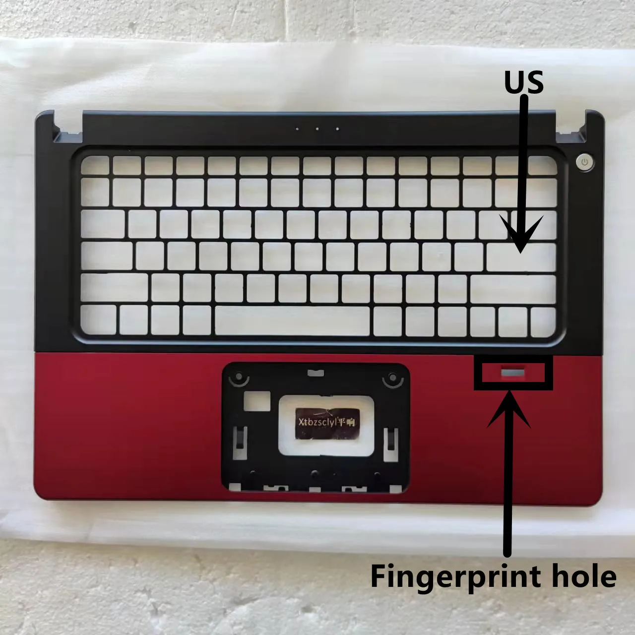 

New For DELL Vostro 5460 5470 5480 inspiron 5439 Upper Top Cover Red US Shell Fingerprint hole Empty shell