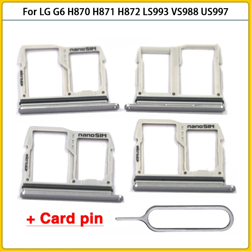 Новинка лоток для SIM карты G6 LG H870 H871 H872 LS993 VS988 US997 держатель слота со слотом SD