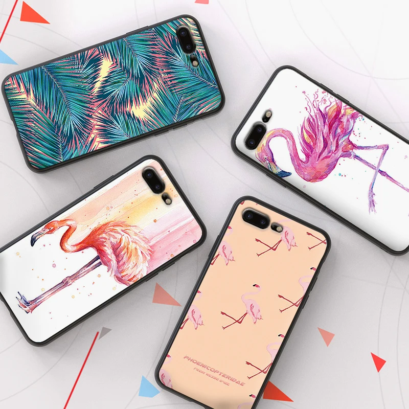 Фламинго На пляже Чехлы для мобильных телефонов iPhone X XS MAX XR 6S 7 8 Plus чехол модные