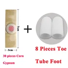 Силиконовый гелевый протектор для ног, 8 шт. + 30 шт. пластырей для удаления мозолей на ногах, магнитный гелевый пузырь для ног, детоксикационный пластырь Z46301