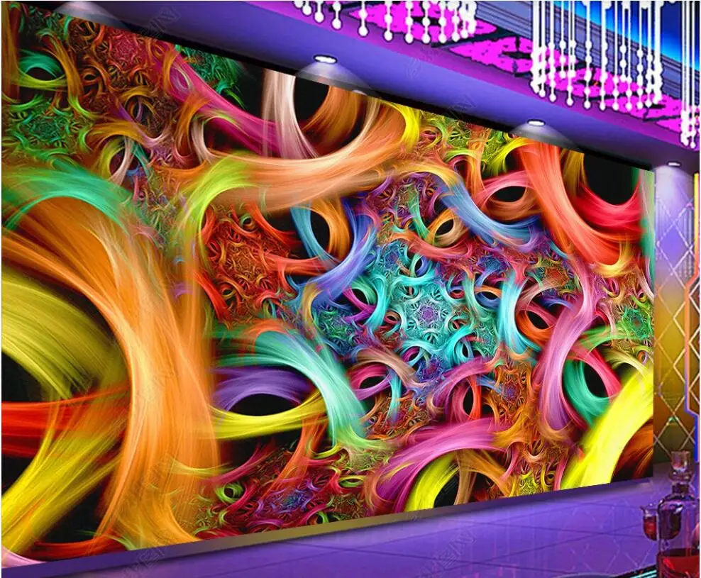 

3d цветочные обои крутой ночной клуб цветок Бар KTV в гостиной домашний декор пользовательские фото обои на стену наклейки