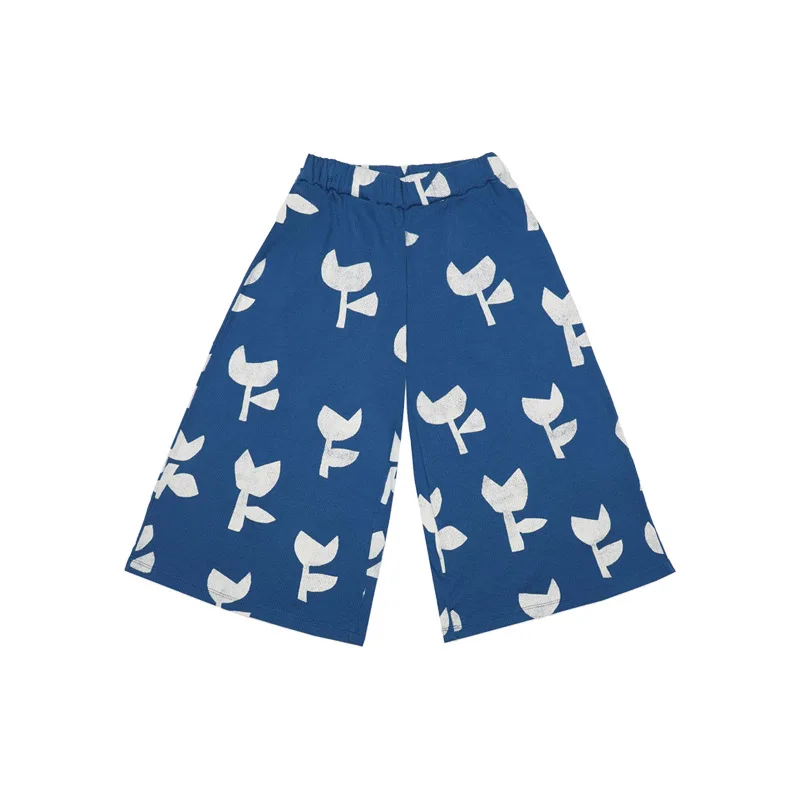 

Children's Pants 2021SS Spring and Summer BC New Ins Girls Printed Trousers Leggings Loose Wide-leg Pants Boy Sport Pants
