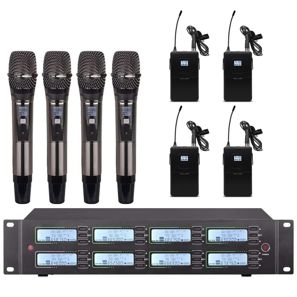 저렴한 전문 UHF 무선 마이크 시스템 핸드 헬드 마이크, 교회 학교 야외 활동 무대 마이크에 사용