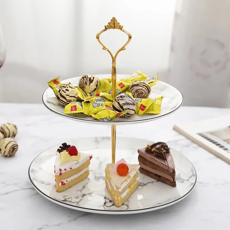 Европейская мраморная черная инкрустация искусственные фрукты табличка блюдо