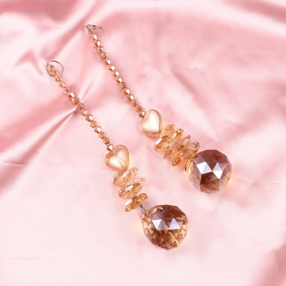 2 шт. подвесные кристаллы призмы радужные окна Восьмиугольные чакры Ловец Солнца