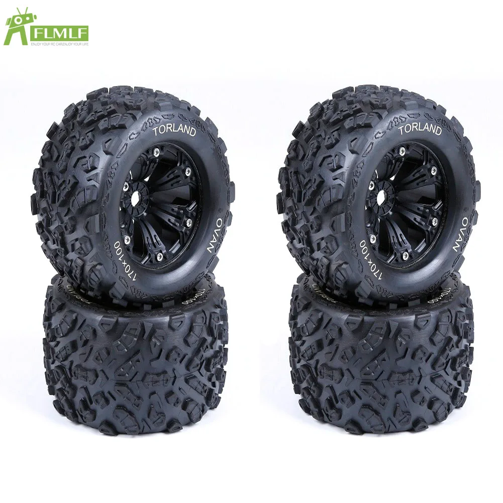 Набор шин Knobby подходит для 1/8 HPI Racing Savage XL FLUX Rovan TORLAND Monster бесщеточный грузовик