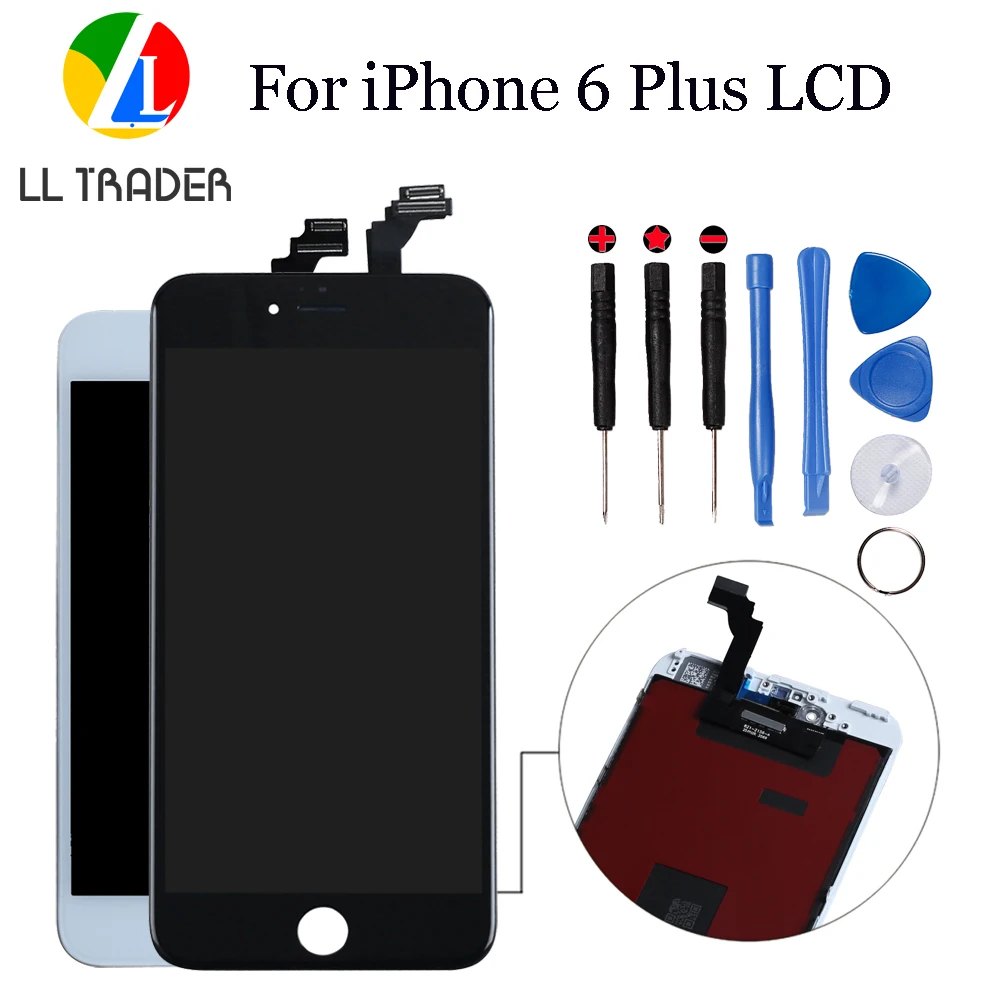 White Pantalla Replacement For iPhone 6 Plus Display LCD Screen Oled Digitizer No Dead iPhone6 Touch Assembly+Tools | Мобильные