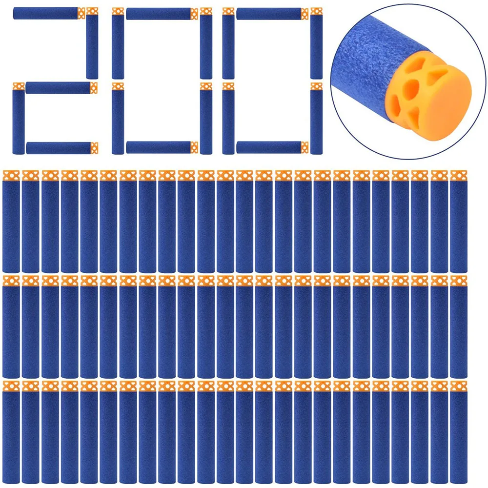 

Hot Sale Nerf Elite Series 7.2cm Refill Foam Bullet Soft Hollow Out Darts Bullets for Nerf Blasters Toy Rival Gun Accessiers