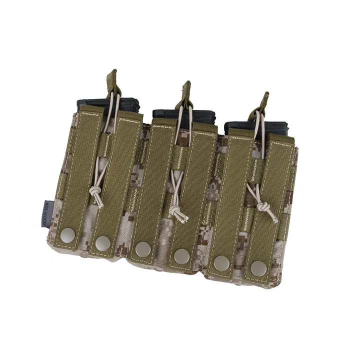 TMC Cordura Мультикам тройной MOLLE открытый Топ 5,56 подсумок мультикам черный AOR1(SKU051131