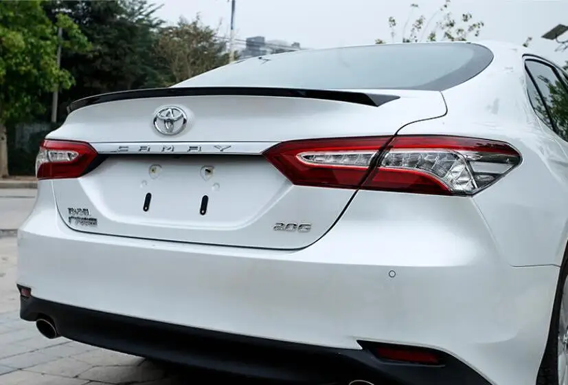 

High quality ABS Paint Car Rear Trunk Lip Spoiler Wing Fits For TOYOTA CAMRY 2018 2019