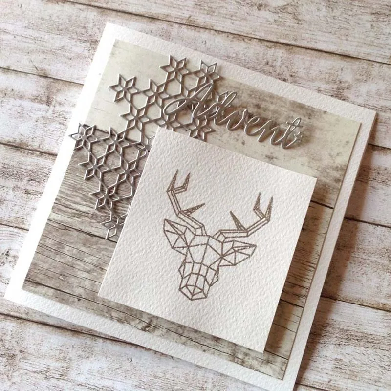 Mai Deer Head Metal Cutting Dies Stencils for DIY Scrapbooking photo album Decorative Embossing Paper Cards | Дом и сад