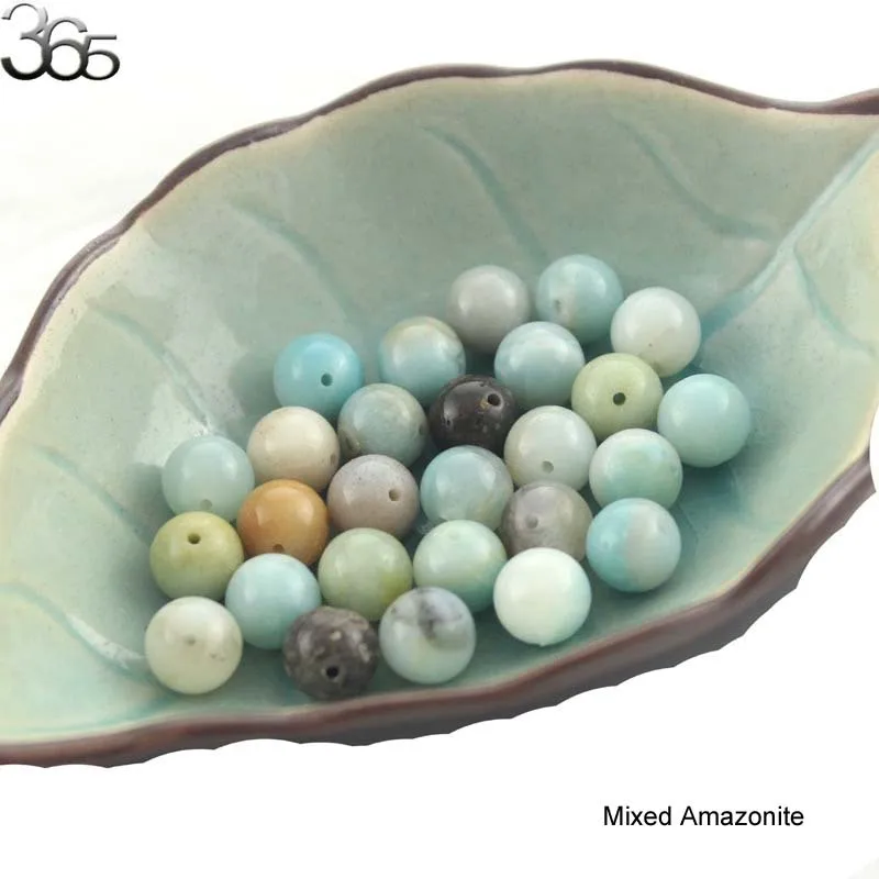 Бесплатная доставка натуральный камень смешанный Аква Амазонит круглые бусины 16