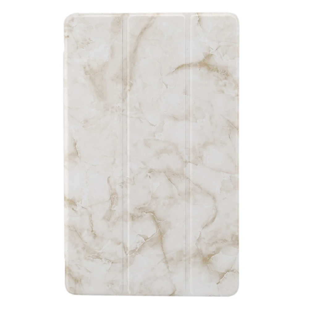 Grey Marble Ультра тонкий трехкратный умный чехол из искусственной кожи чехол подставка чехол для планшета Funda для Samsung Galaxy Tab A10.1 SM-T510/T515 выпущен - Цвет: Grey Marble
