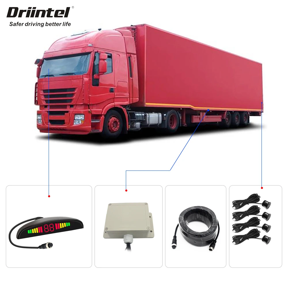 Система обнаружения радара заднего хода Driintel 12 ~ 24 В/Универсальный грузовой