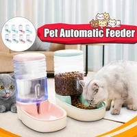 3 8l large capacity dog cat pets automatic feeder cat drinking fountain dispenser dog cat food water feeder bowl pet products