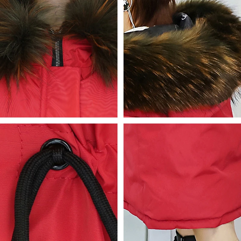 

Two Double Sides 2020 New Arrival Women Winter Jacket Hooded With Fur Collar Ladies Outwear Parka Long Coat High Quality