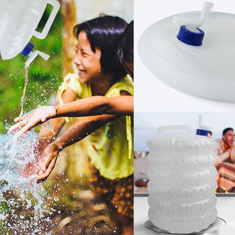 Наружное ведро для воды складной мешок PE контейнер бутылки кемпинга пешего