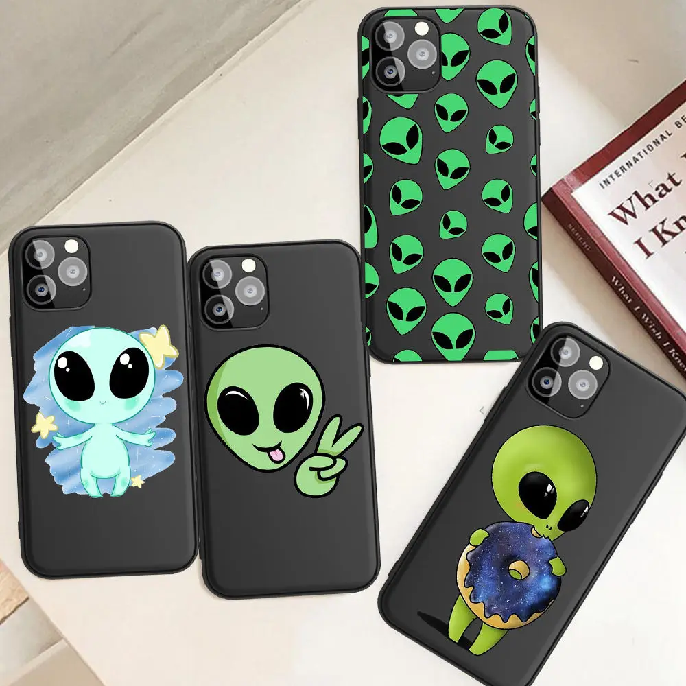Мультфильм инопланетянин принципиально для iPhone 11 Pro Чехол 5 5s SE 2020/6/6S/8 7 Plus X XS Max XR